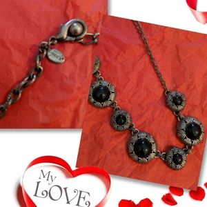 Chico vintage bk and silver necklace